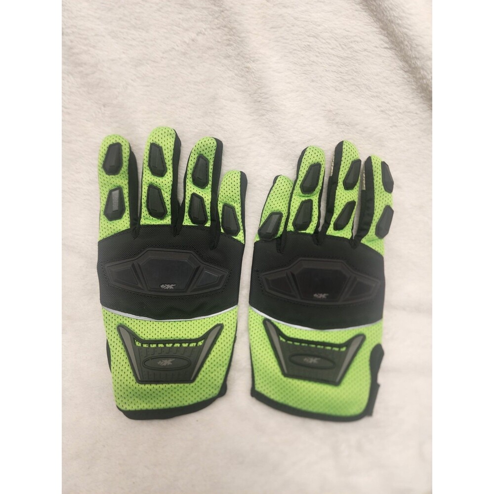 Outdoor Motorcycle Gloves Green Black Large